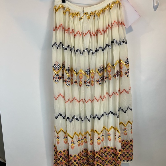 ASOS Women’s SZ 12 Embroidered Nesavaali Lehenga Full Maxi Skirt - Picture 1 of 7